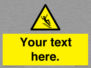 Custom Slippery Stairs Sign